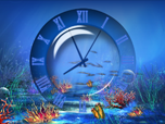 Aquatic Clock Screensaver - Free Screensavers