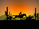 Free HD Screensavers - Cowboy Ride Screensaver