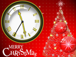 Free Clock Screensavers - Christmas Decoration Screensaver