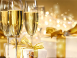 Бесплатные заставки на Рождество - Заставка Праздничное Шампанское