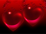 Бесплатные анимированные заставки - Заставка Любящие Сердца