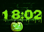 Бесплатные заставки на Хэллоуин - Заставка Страшные Часы