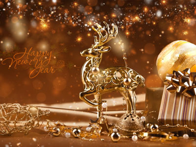 Animated free New Year screensaver.