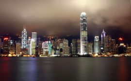 Hong Kong lights Обои