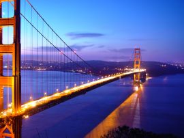 Golden Gate lights Wallpaper