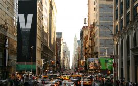 New York streets Обои