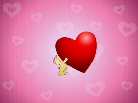 Big red heart for you Обои