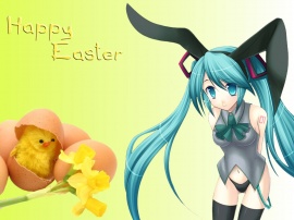 Hatsune Miku Easter - easter wallpaper