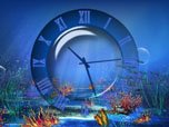 Aquatic Clock Screensaver - Screenshot #1