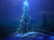 Blue Christmas tree Предпросмотр Обоев