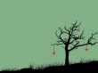 Tree with red hearts Wallpaper Preview