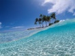 Beach in blue Wallpaper Preview