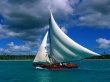 Fishing Sailboat Wallpaper Preview