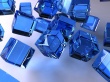 The Blue Cubes Wallpaper Preview