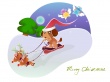 Puppy Santa Wallpaper Preview