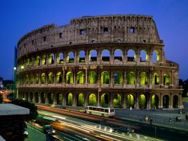 Colosseum at night Обои