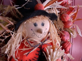 Scarecrow Wreath Wallpaper