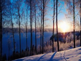 Lake Fryken Обои