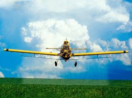 Crop spraying Wallpaper