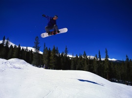 Winter snowboarding Обои
