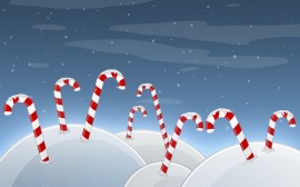 Christmas Candyland Wallpaper