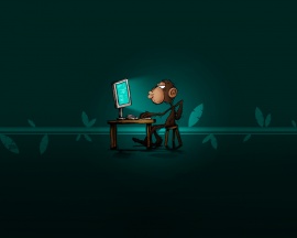 Smart monkey Обои