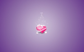 Love purple Valentine Wallpaper