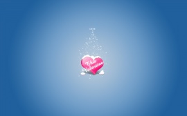 Love blue Valentine Wallpaper
