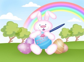 Easter bunny Wallpaper