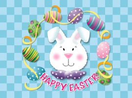 Easter bunny head Обои