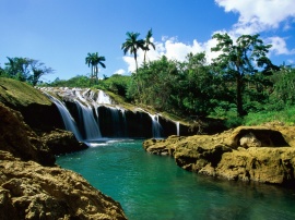 El Nicho Falls Wallpaper