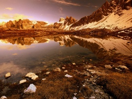 Lago Di Piani Обои