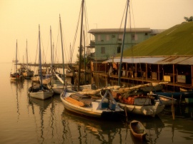 Misty Harbor Belize Wallpaper