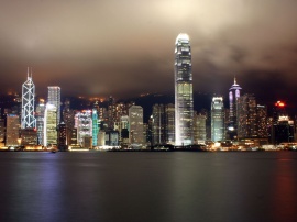 Hong Kong by night Wallpaper