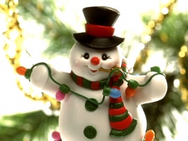 Snowman Spangle Wallpaper