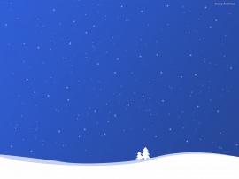 White Blue Christmas Обои