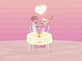 Romantic Dinner Wallpaper