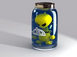 Canned Alien Wallpaper