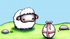 Easter Lamb Обои