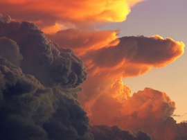 Cumulus at Sunset Обои