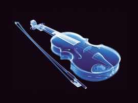 Neon Violin Обои
