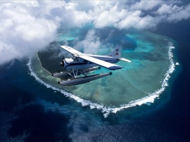 Over Palau Islands Wallpaper