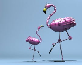 Mechanic Flamingo Обои