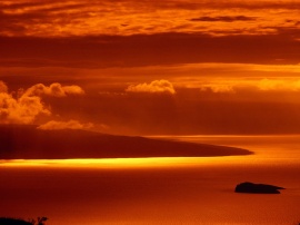 Hawaii Hot Sunset Wallpaper
