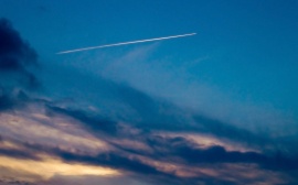 Airplane sky comet Wallpaper