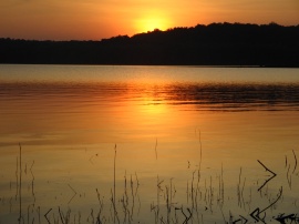 Sunset Lake Обои
