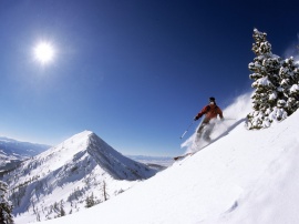 Telemark Skiing Wallpaper