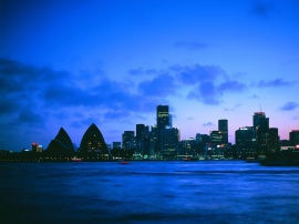 Sidney by Night Wallpaper