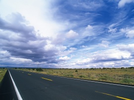 Way Through Desert Wallpaper