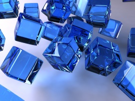The Blue Cubes Wallpaper